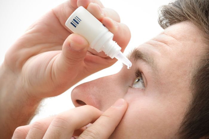 Contacts eyedrops